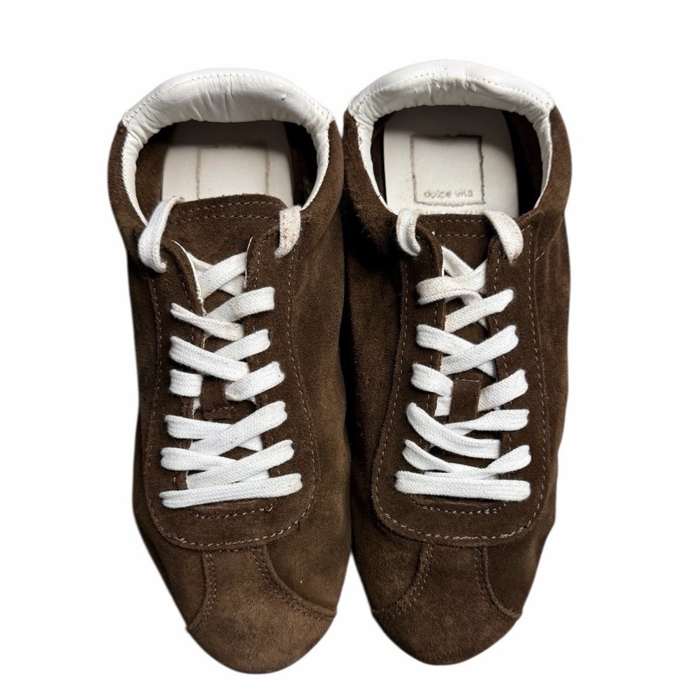 Dolce Vita Suede Sneakers Mens Size 7 Brown Low Top Made In Italy Shoes